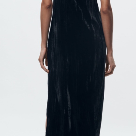 Zara velvet midi dress - Picture 3 of 4